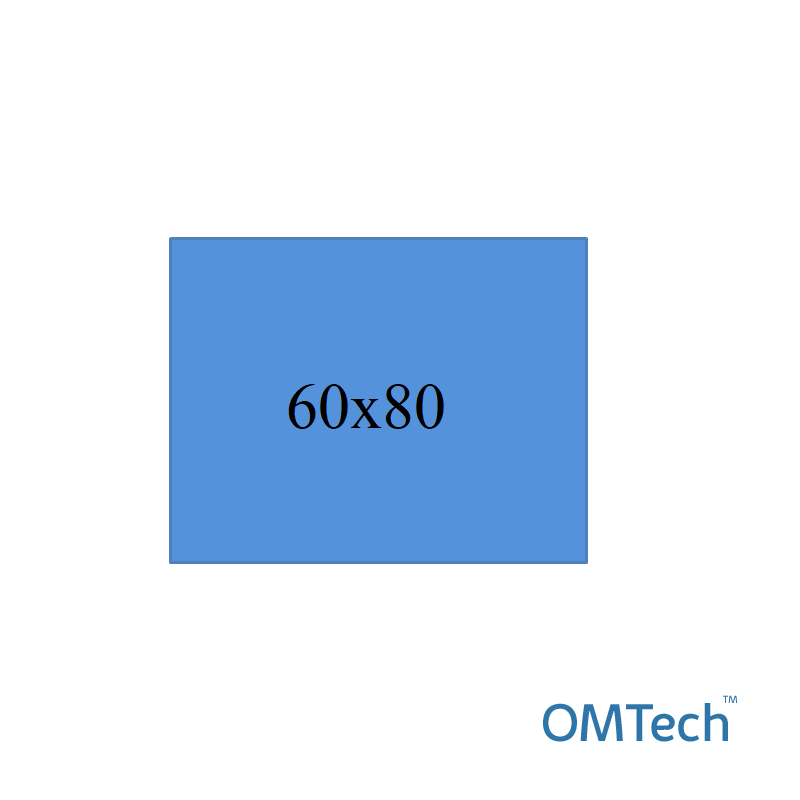 Покриття операційне OMTech™ 60 см х 80 см, непромокальне (ламінований спанбонд - 56г/м2), стерильне